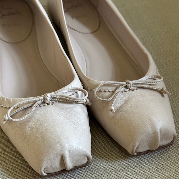 Christian Louboutin Mamadrague Ballet Flat in Leche (ballet pink) sz 41 worn 4x - Picture 6 of 13